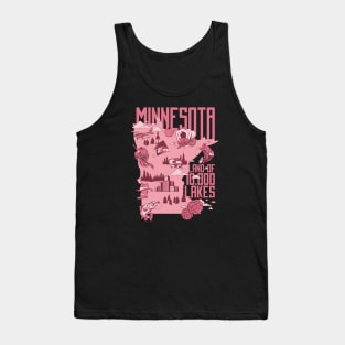 Minnesota Land of 10,000 Lakes // Land of Ten Thousand Lakes Tank Top